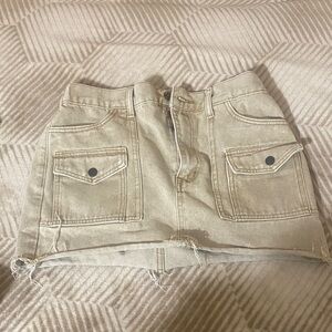 Sincerely Jules Tan Cargo skirt